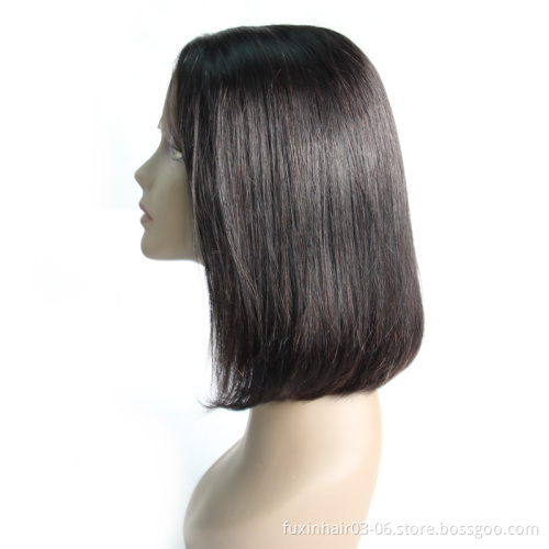 Brazilian Straight Hd Lace Bob Wigs 8 Inch Bob Closure Wig Human Hair Lace Frontal Short Bob Wigs For African American Women